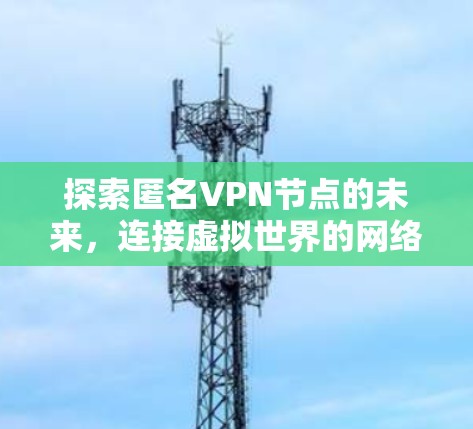 探索匿名VPN节点的未来，连接虚拟世界的网络基础设施