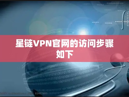 星链VPN官网的访问步骤如下