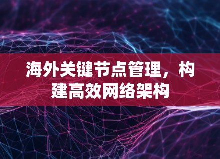 海外关键节点管理,构建高效网络架构 海外关键节点管理,构建高效网络架构