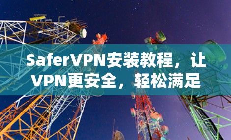 SaferVPN安装教程,让VPN更安全,轻松满足需求 SaferVPN安装教程,让VPN更安全,轻松满足需求