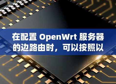 在配置 OpenWrt 服务器的边路由时，可以按照以下步骤进行操作