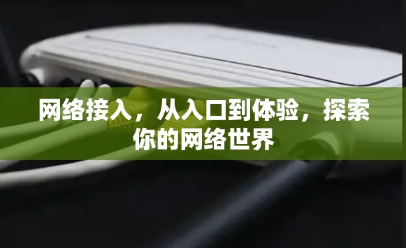 网络接入，从入口到体验，探索你的网络世界